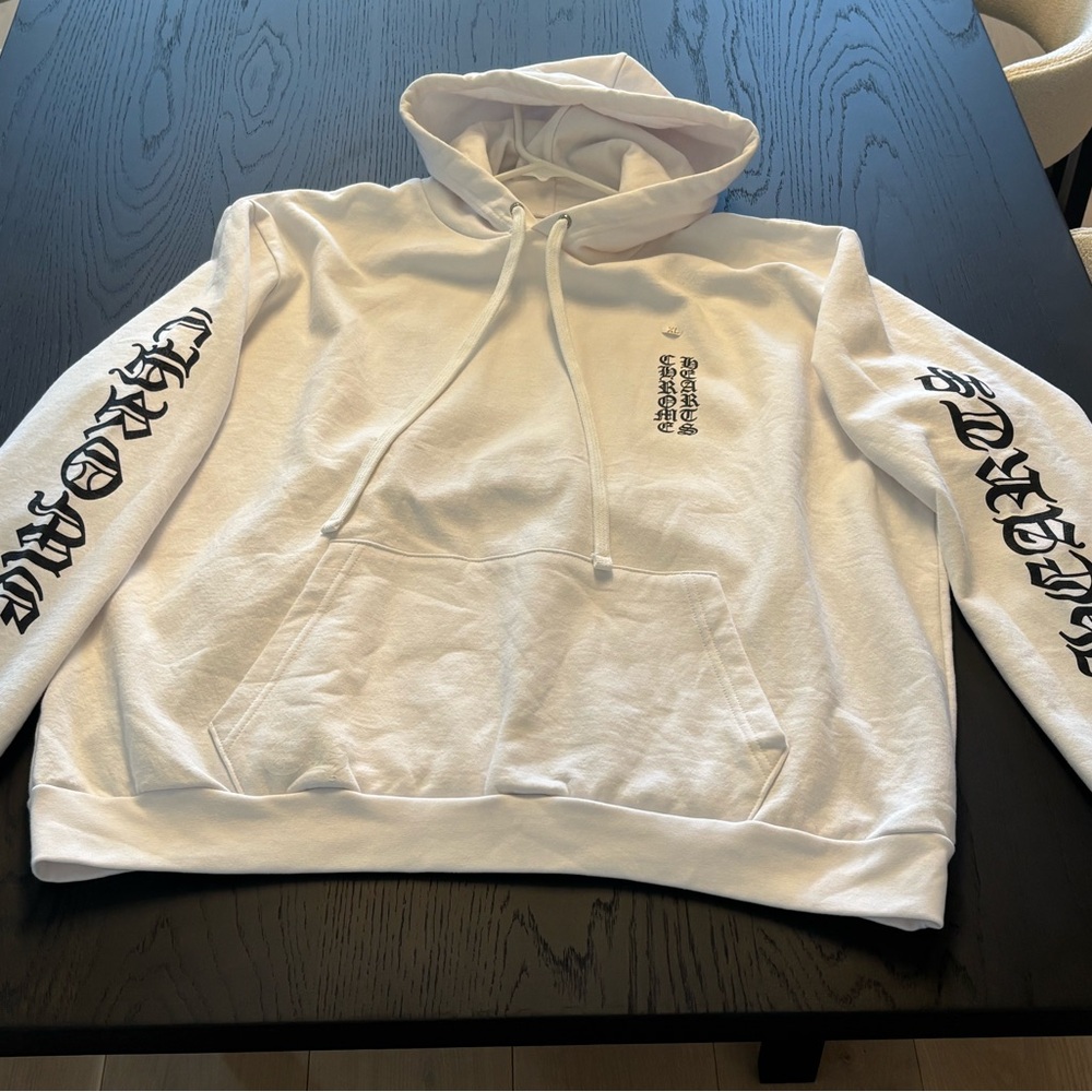 Chrome Hearts White Hoodie Black Graphic size XL authentic brand new never worn